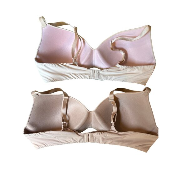 Victorias Secret T-Shirt Bra Size 38D Lot of 2 Lightly Lined Wireless Smooth - Picture 5 of 10